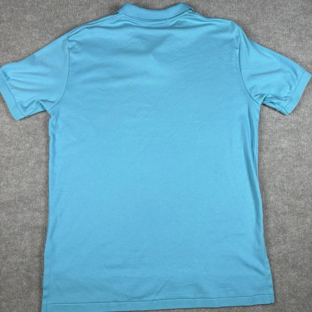 Polo Ralph Lauren Polo Shirt Mens Large Blue 100% Cotton Short Sleeve Pony